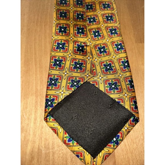 Cape Cod Neckwear Men's 55”x3" Vibrant Multi Color Silk Tie - Picture 3 of 7